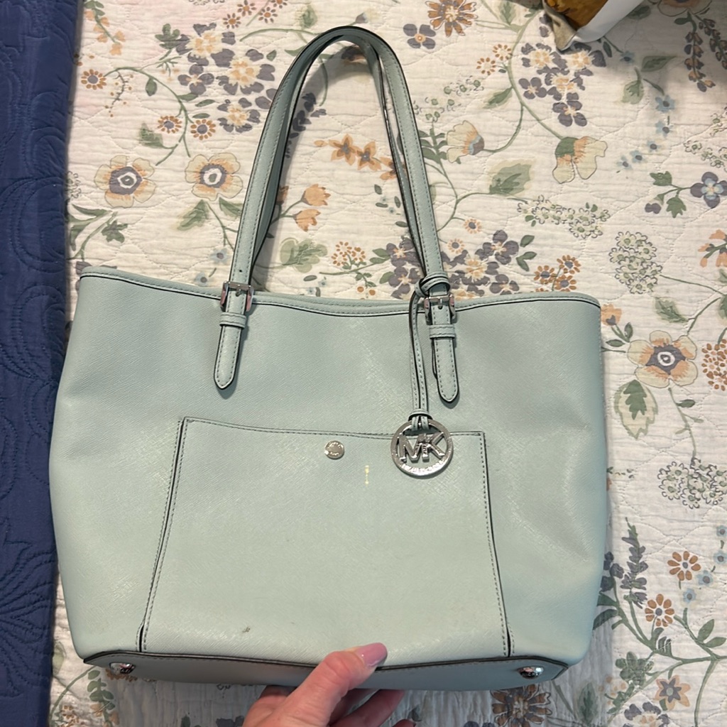Michael Kors Light Blue Tote Bag